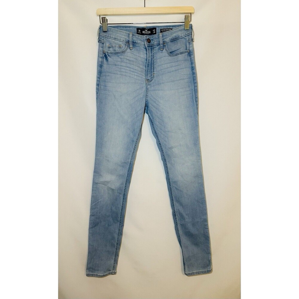Hollister High Rise Super Skinny Light Blue Jeans Women's SIZE 5 Regular /‎ 27